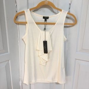 Talbots Petites Ruffled Sleeveless Top